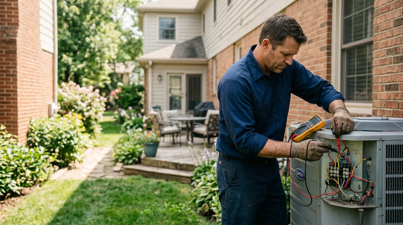 HVAC technician working near Milroy, MN